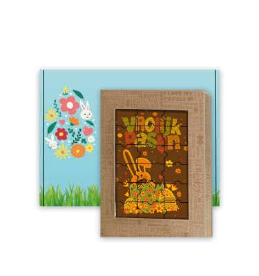 Chocoladepuzzel Vrolijk Pasen Brievenbus Paasgeschenk