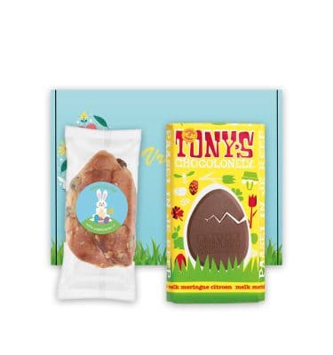 Tony’s Chocolonely Paasreep Melk Meringue Citroen en Ministol Brievenbus Paasgeschenk