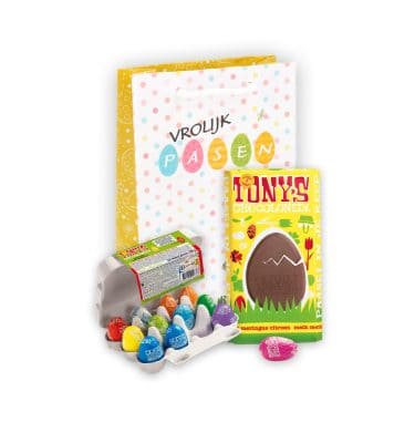 Paastasje Tony's Chocolonelyreep melk meringue citroen en paasei mix doosje