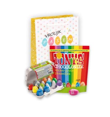 Paastasje paasei mix zak en paasei mix doosje